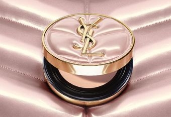 【YSL 聖羅蘭】粉耀無瑕 水亮奢光 全新 YSL超模光感精華水氣墊 限量雲朵皮革版 全新上市