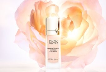 【DIOR 迪奧】迪奧精萃再生光燦淨白亮顏隔離霜 玫瑰亮顏色選全新登場