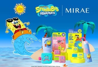 【MIRAE 未來美】 未來美10週年攜手海綿寶寶推出夏日聯名企劃 兩款防曬棒萌感登場