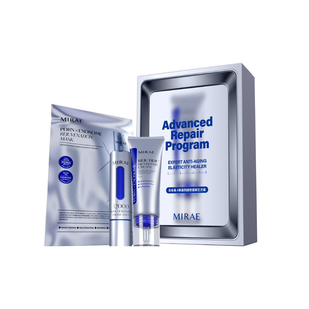 作為外泌體修護系列的第三彈新品，此款修護乳結合高濃度 REJUTIDE® 麗珠肽、20,000ppm 鮭魚PDRN、6%高濃度菸鹼醯胺及牛奶外泌體，不只穩膚、舒緩、亮膚，更在光電課程後也能安心使用，是敏弱肌與術後肌膚的理想修護乳。